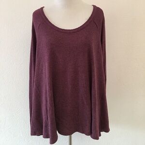 We The Free Tent Shirt Burgundy Size M